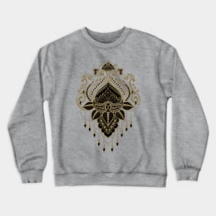 A wonderful filigree golden lotus flower. Crewneck Sweatshirt